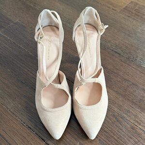 BCBGeneration Women's Tan Strappy Heels